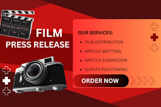 write a professional film press release for media coverage