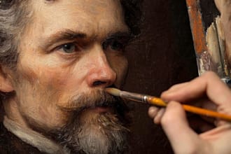 paint a real oil portrait