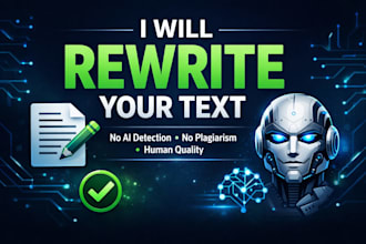 rewrite your text manually and professionally