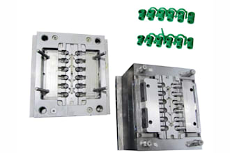 design plastic injection mold, 3d cad model, and cnc g code, and fusion 360