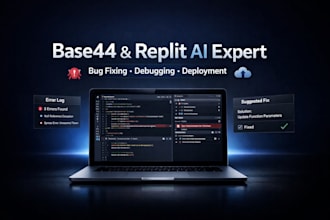 be your base44 expert for bug fixing, replit ai debugging and deployment
