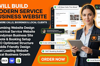 build a modern plumbing, electrical, or handyman service website