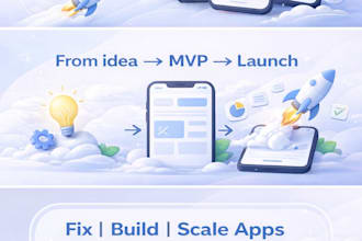 build your flutter mobile app mvp for ios, and android