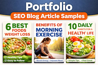 write SEO blog posts and articles for your website