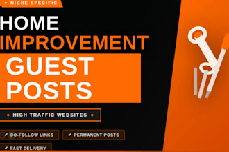 do guest post at home improvement, decor, real estate sites