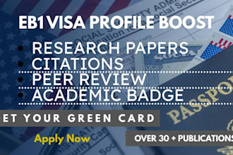 boost eb1a profile with publications and peer review