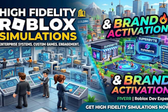 high fidelity enterprise simulation systems, brand activation on roblox
