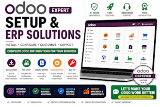 install odoo setup pos invoice customize odoo erp system
