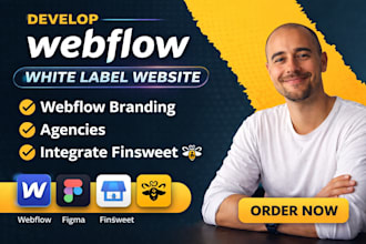 develop webflow white label website webflow branding agencies integrate finsweet