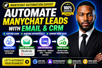 automate manychat leads with email and crm