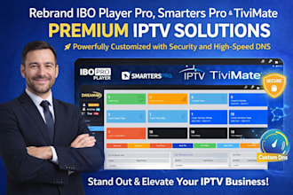 rebrand the latest ibo player pro, smarters pro tivimate with custom dns