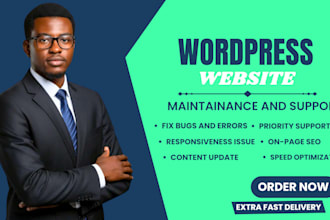 provide wordpress support, website maintainance,wordpress help and wordpress fix