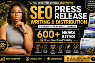 create and distribute SEO press releases for business, brands and startups