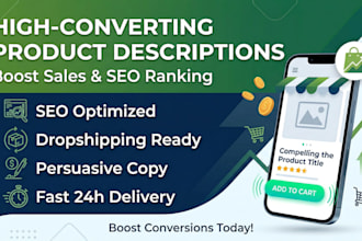 write SEO product descriptions for you