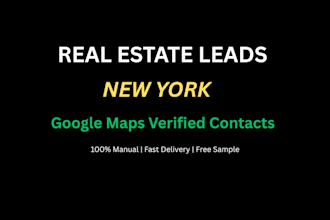 do targeted google maps lead generation for real estate agents in new york USA