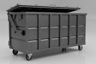 create 3d container house, shipping modeling, architecture design for print