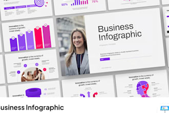 design engaging infographic presentation slide for business and marketing