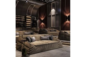 design 3d home cinema, theater room, movie space ,acoustic setup cinema hall