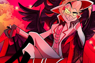 create a digital personalized character letter from the show hazbin hotel