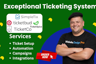 setup ticketbud, simpletix, ticketco, ticketspice, ticket tailor, regfox