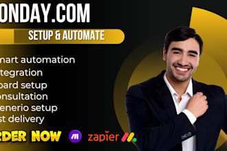 be monday crm consultant, setup monday CRM, monday boards, monday crm automation