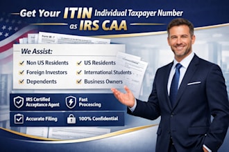 get your itin individual taxpayer number as irs caa