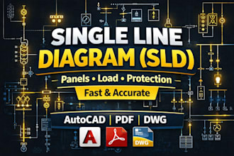 create professional single line diagram sld for electrical system