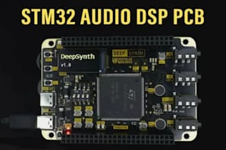 develop stm32 audio dsp pcb, preamp, mixer, mcu, embedded design