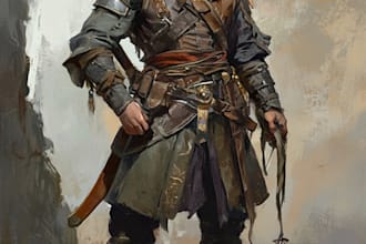 make a dnd and d and d character art illustration for you