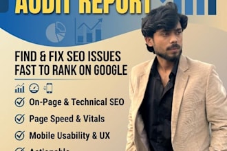 deliver advanced website audit report to fix SEO issues fast