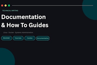 write clear technical documentation or a how to guide for your project
