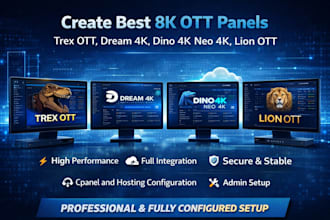create best strong8k, trex ott, dream 4k, dino 4k, neo 4k, lion ott panels codes