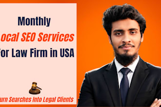 do monthly local SEO for law firms in the USA