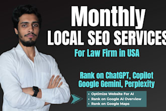 do monthly local SEO for law firms in the USA