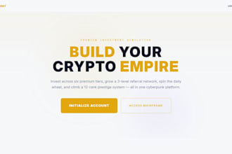 build a gamified crypto investment referral and rewards platform with ai