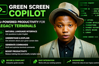 build green screen copilot for legacy terminals