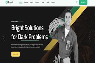 design wix electrician website electrical company local electrician website