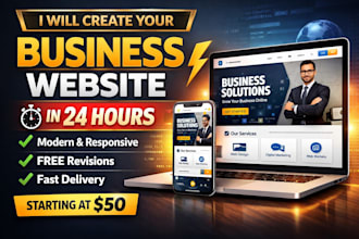 create a modern business website in 24 hours