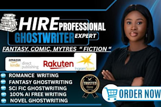 do book ghostwriting, self help, fiction writing and fantasy writing book