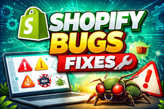 do shopify customization with coding and bug fixing