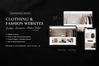 design clothing store website boutique fashion website ecommerce website