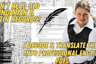 translate old hungarian, latin, or german genealogy records