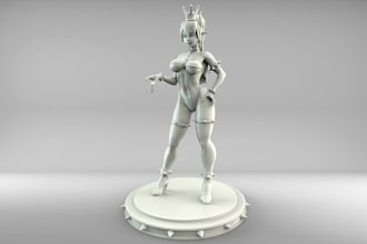 sculpt high quality 3d character model statue 3d printing stl miniature art