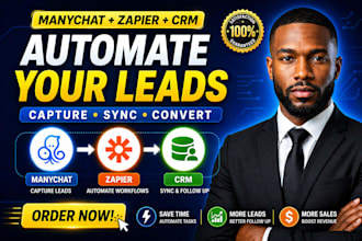 manychat zapier crm lead automation workflow integration