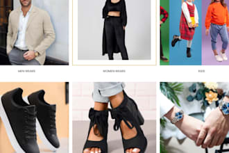 design shopify store or redesign shopify website shopify product listing