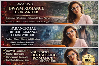 write amazing bwbm romance book writer, paranormal shifter romance ghostwriter
