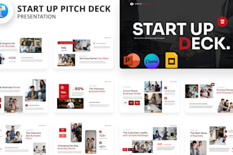 create investor ready pitch deck for startup and fundraising presentation