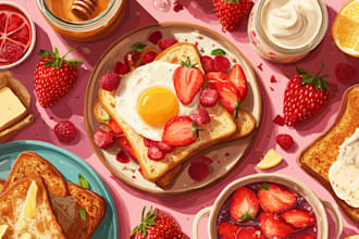 design food pop art of your food pop art