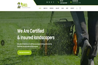design wix landscaping business website garden website garden design website