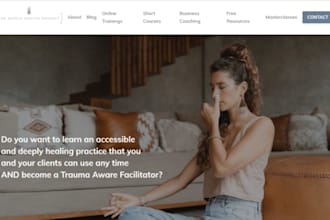 design wix breathwork coaching website holistic breathwork wellness website